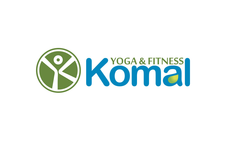 Komal yoga and fitness logo design