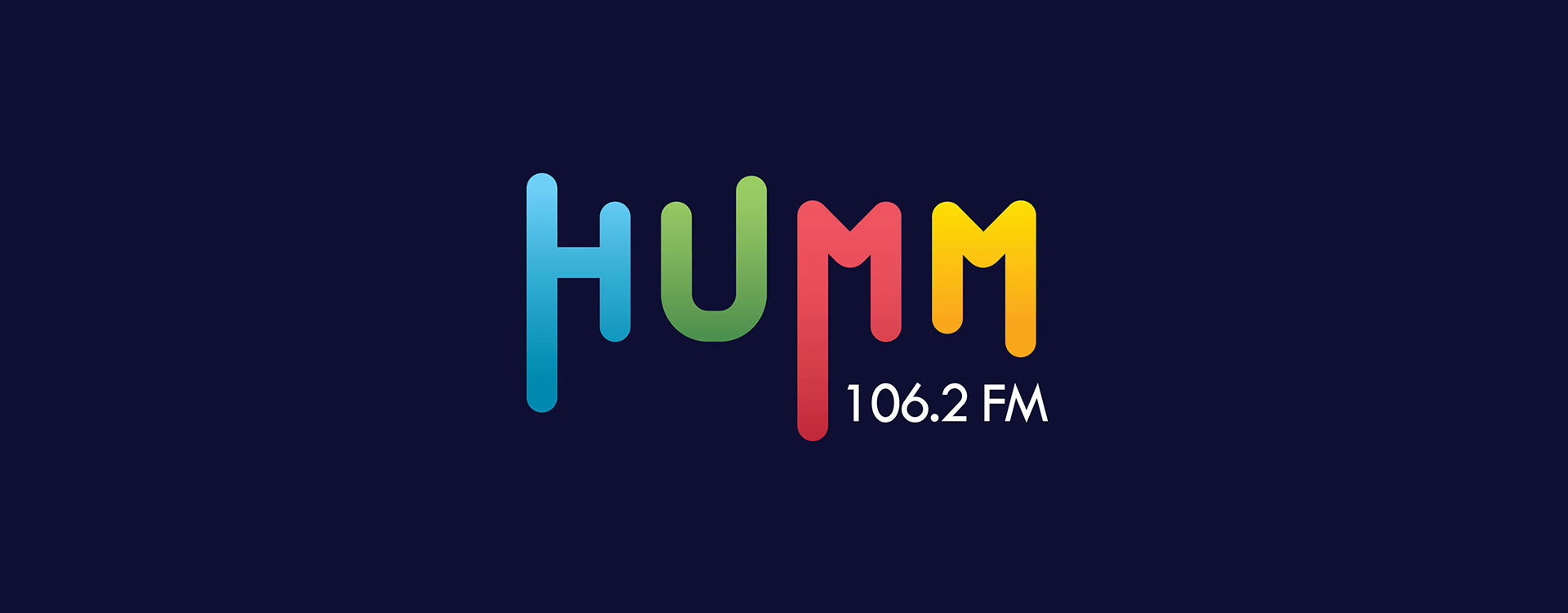 humm fm 106.2 fm - Logo design