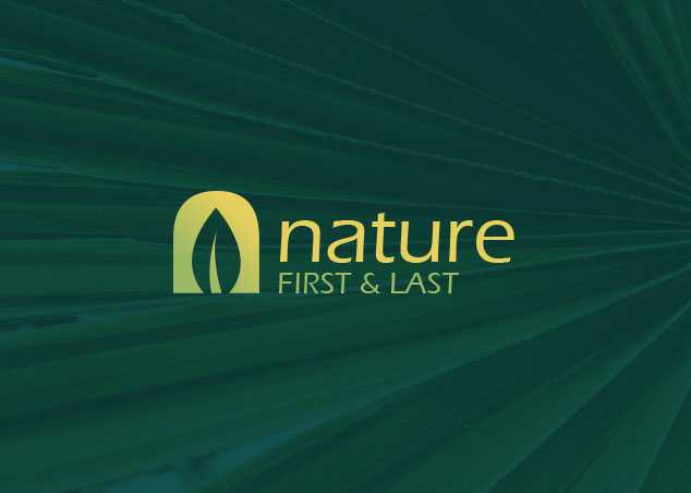 Logo design for nature first and last, organic products brand