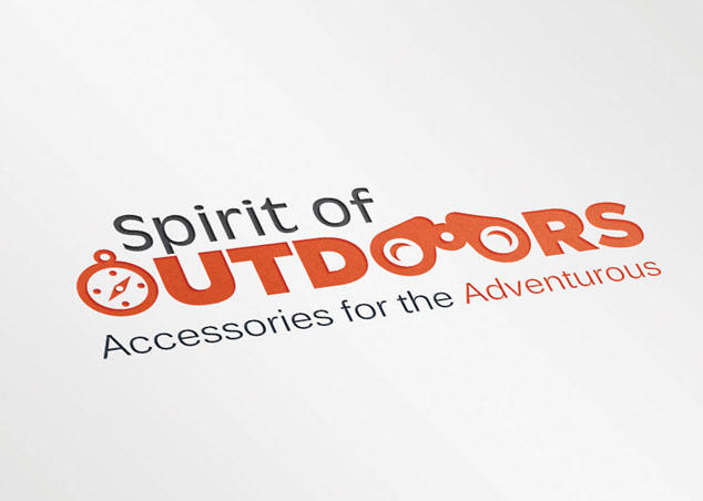 Logo design for spirit of outdoors, travel accessories company