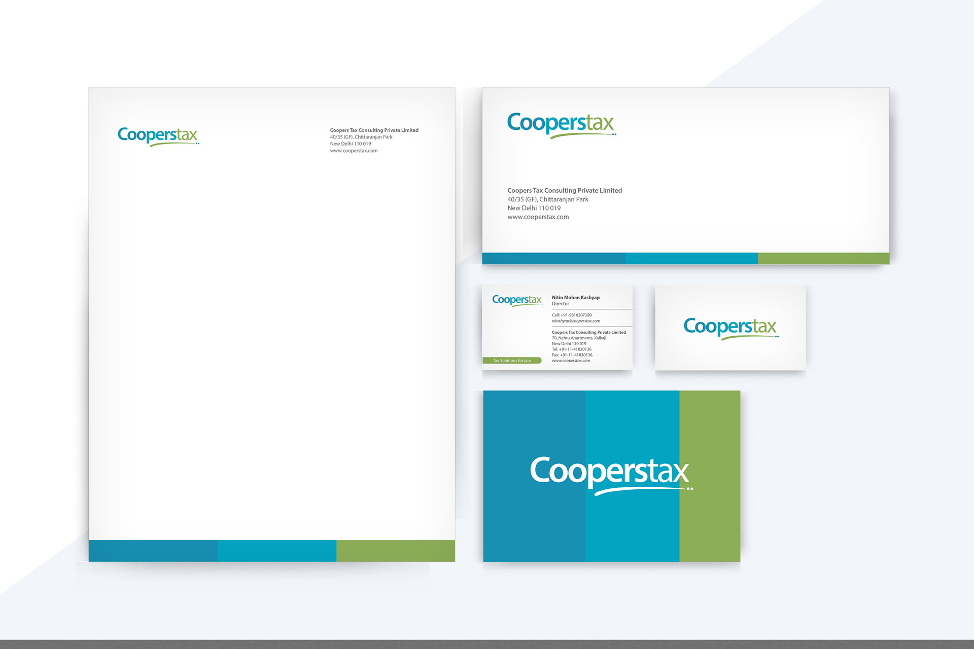 branding identity design for cooperstax, tax consultancy company