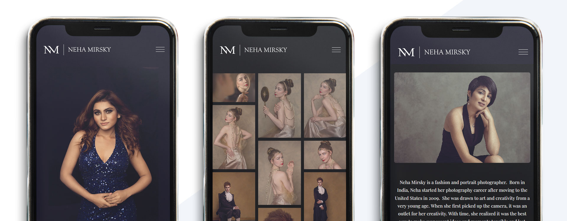 responsive web design for neha mirsky