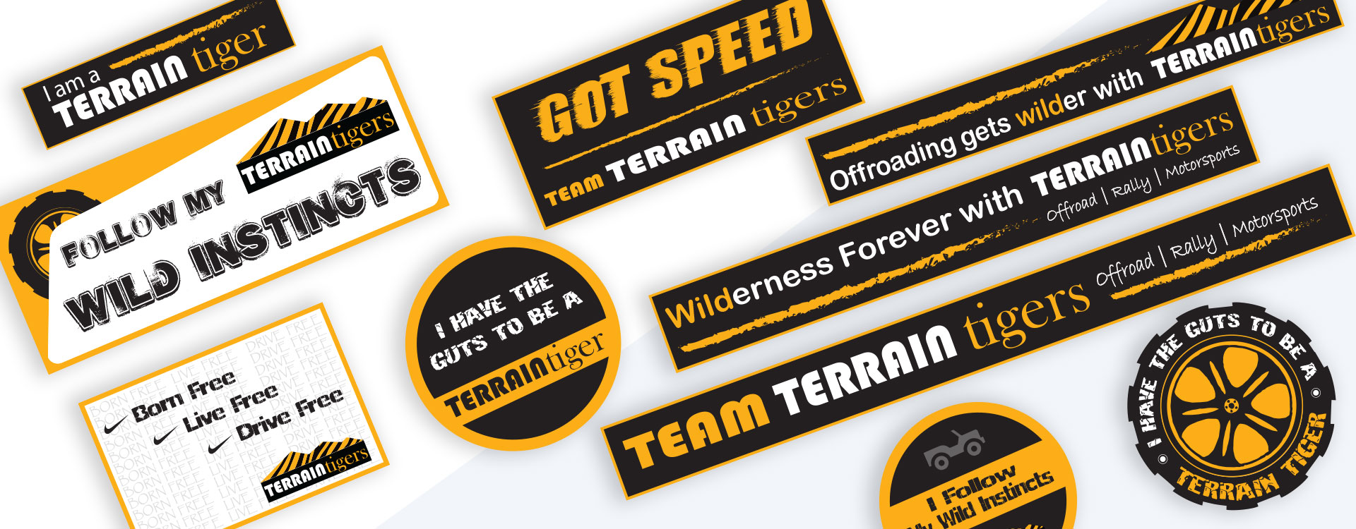 Terrain Tigers Stickers Design