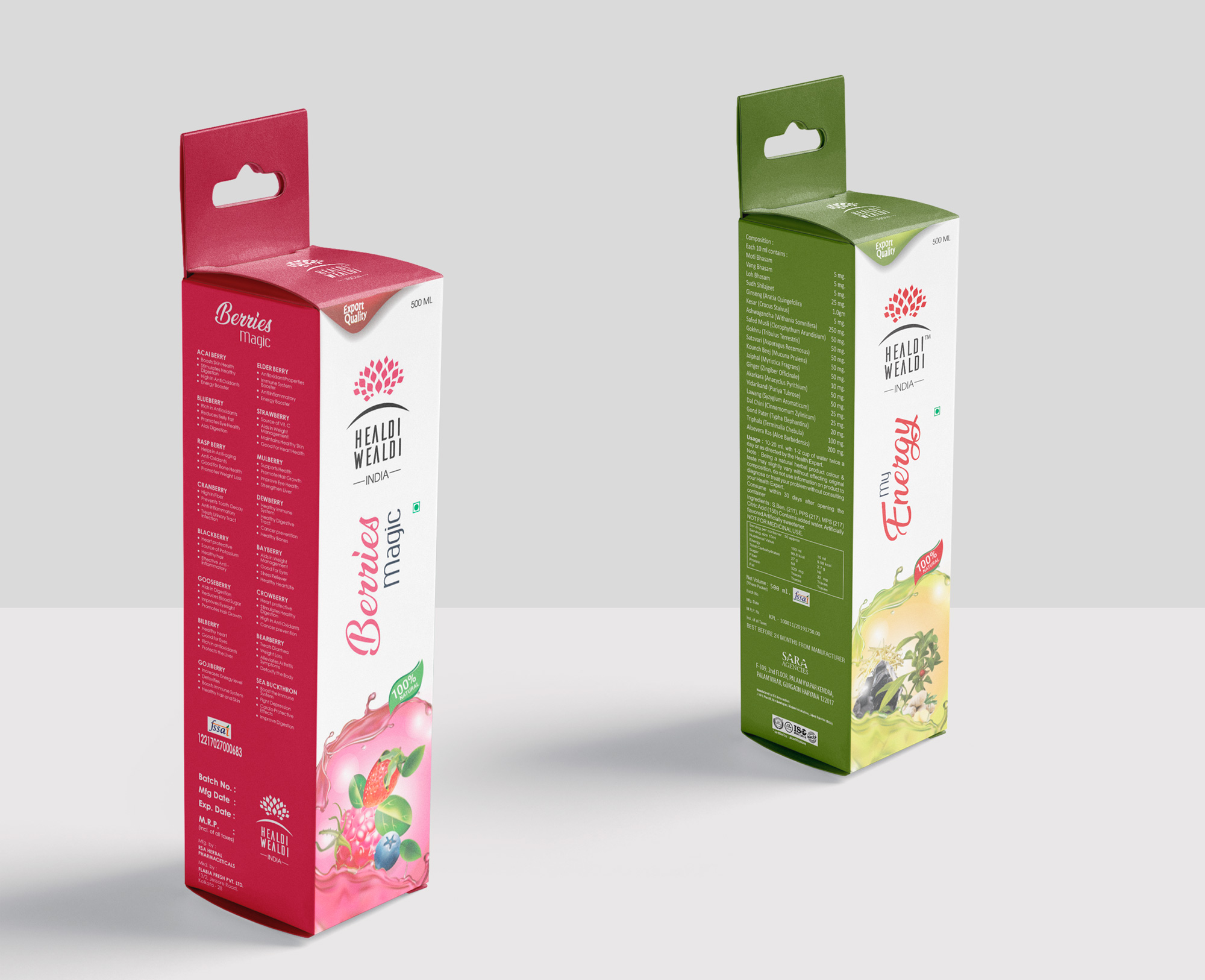 Organic Juice Packaging design